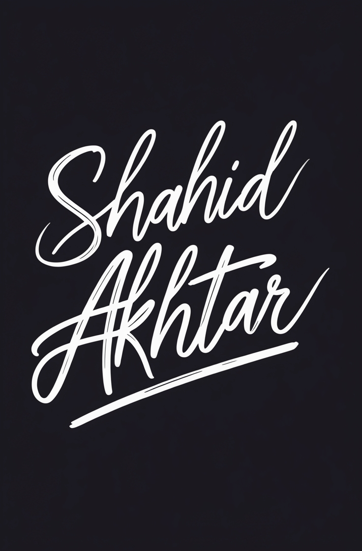 Shahid Akhtar Signature